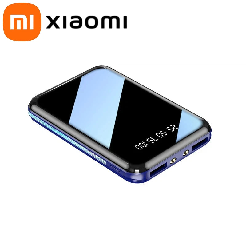 XIAOMI MIJIA 50000mAh Mini Power Bank Portable Charger Mirror Screen LED Digital For iPhone Huawei Samsung External Battery