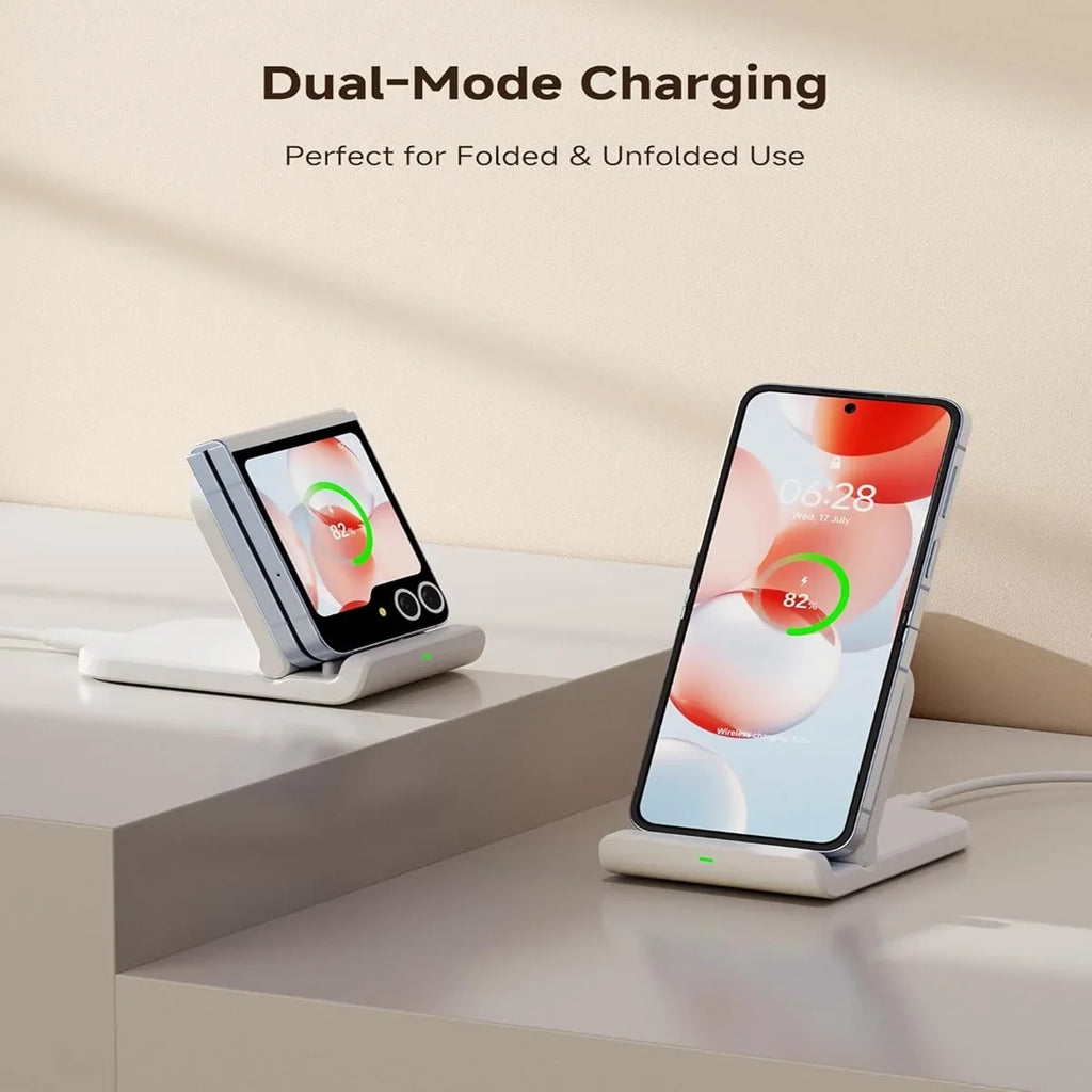SwanScout 501S Wireless Charger for Samsung Z Flip 7 6 Foldable Fast Charging Stand for Galaxy S25 for Moto Razr 50 40 60 Ultra