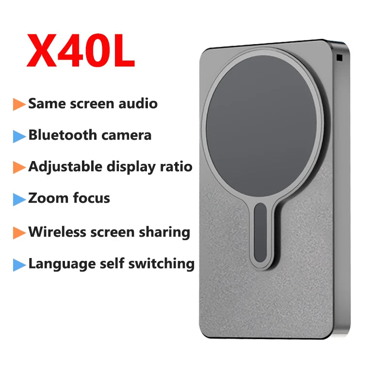 Phone Wireless Magnetic Selfie Monitor Screen For Smartphone Vlog Live Stream Video Recording Phone Rear Camera Selfie Monitor