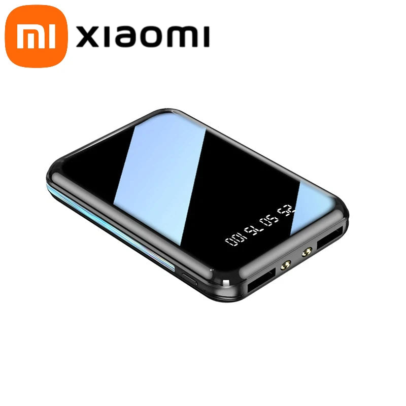 XIAOMI MIJIA 50000mAh Mini Power Bank Portable Charger Mirror Screen LED Digital For iPhone Huawei Samsung External Battery