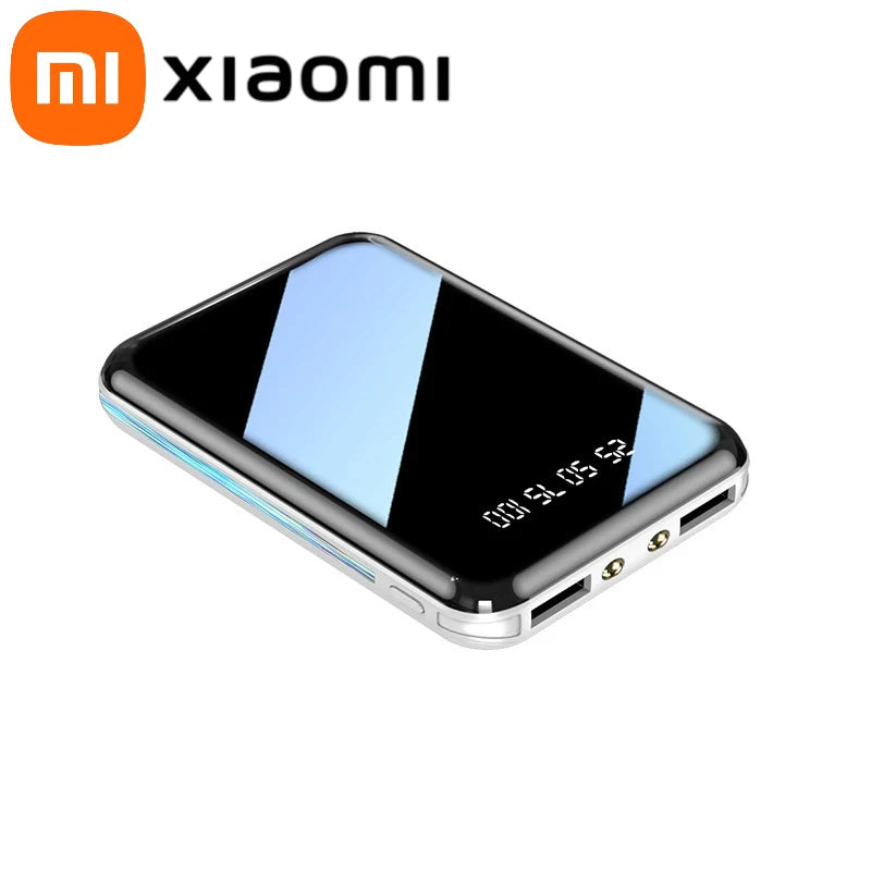 XIAOMI MIJIA 50000mAh Mini Power Bank Portable Charger Mirror Screen LED Digital For iPhone Huawei Samsung External Battery