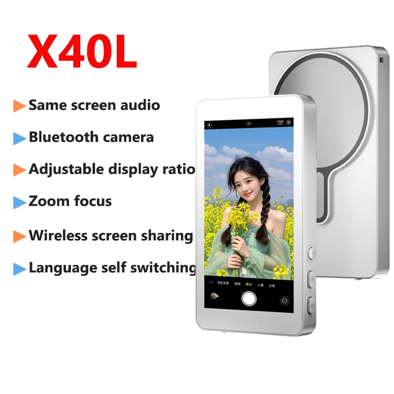 Phone Wireless Magnetic Selfie Monitor Screen For Smartphone Vlog Live Stream Video Recording Phone Rear Camera Selfie Monitor