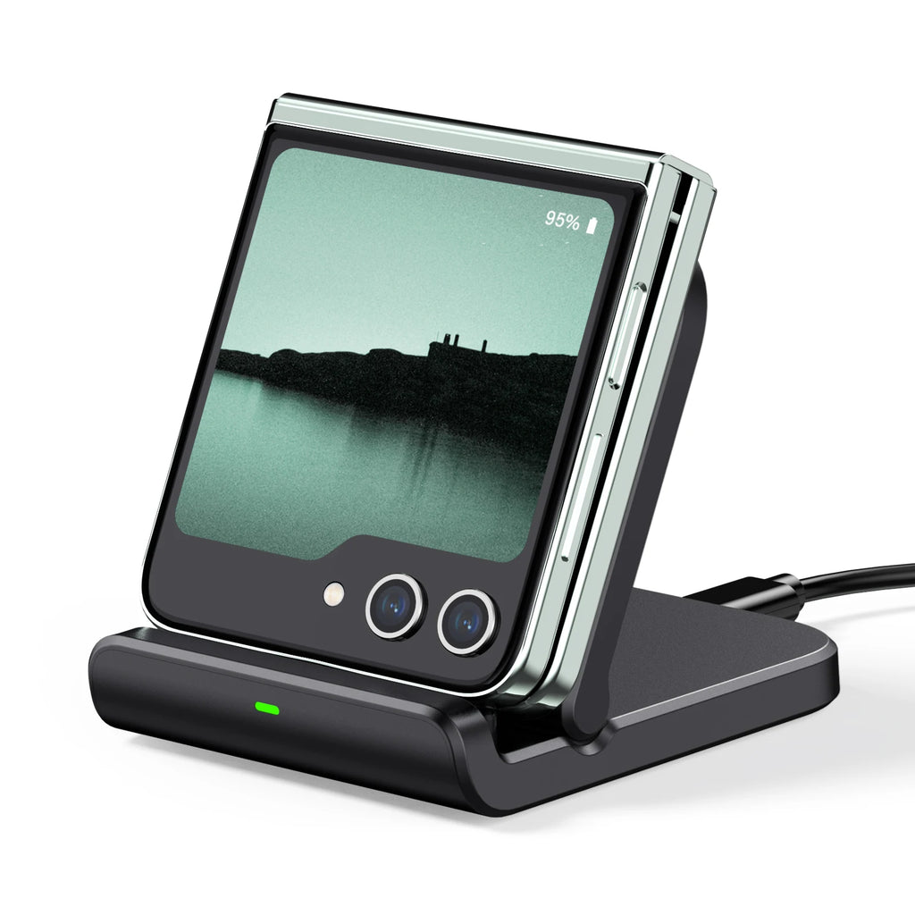 SwanScout 501S Wireless Charger for Samsung Z Flip 7 6 Foldable Fast Charging Stand for Galaxy S25 for Moto Razr 50 40 60 Ultra